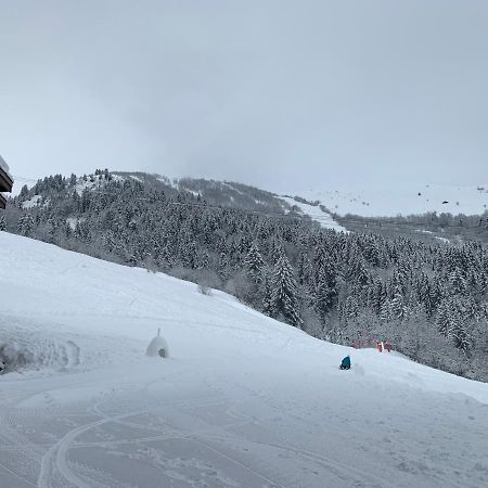 Valmorel Studio Skis aux pieds Extérieur photo